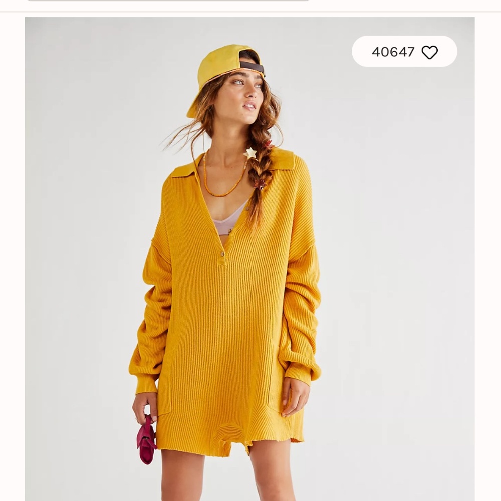 Free People Picnic Sweater Romper